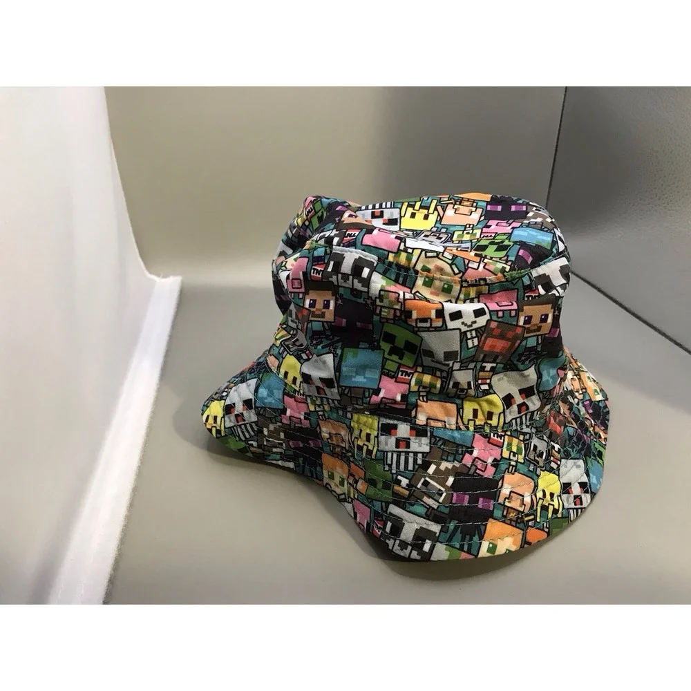 Kids‎ Unisex Mojang Green Reversible Minecraft Bucket Hat